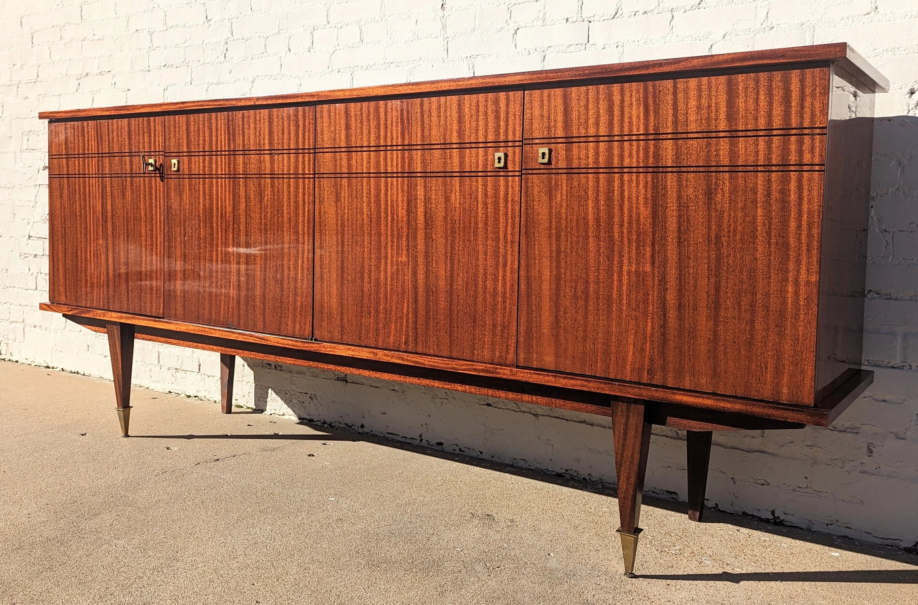 Mid Century French Modern Lacquered Credenza