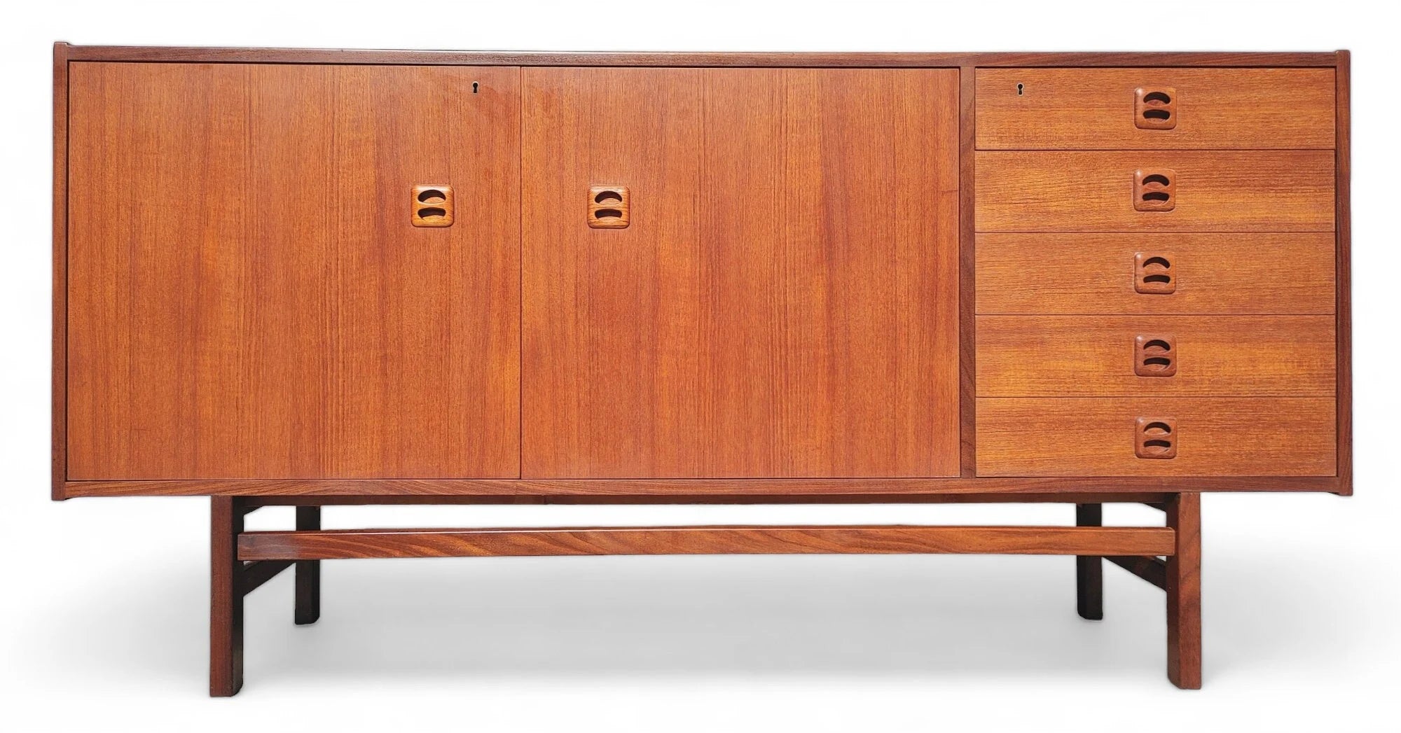 Mid Century Modern Danish Inspired Teak Cabinet