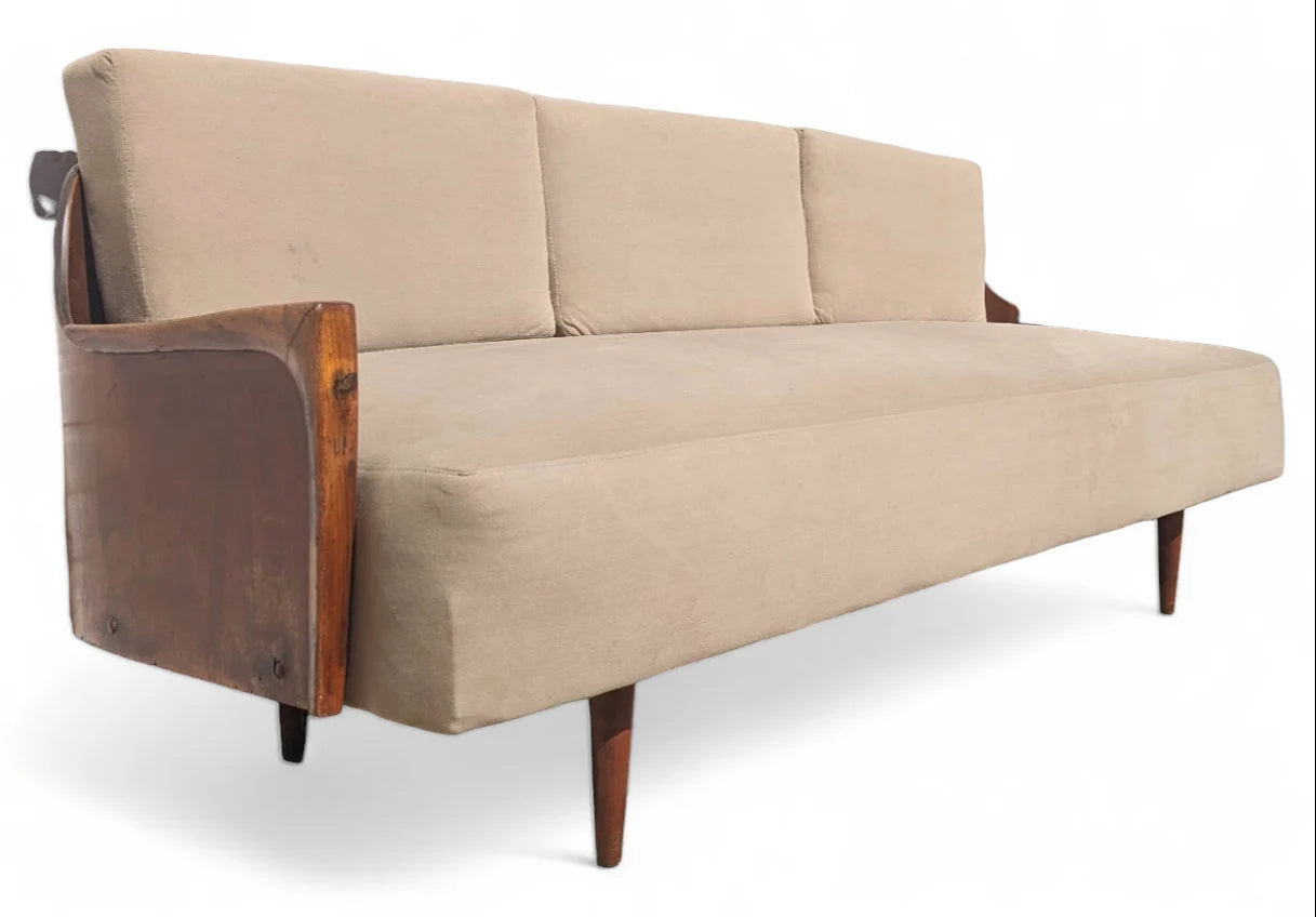 Mid Century Modern Danish Inspired Bentwood Sofa
