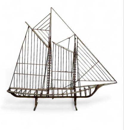Mid Century Modern C Jere Large Ship