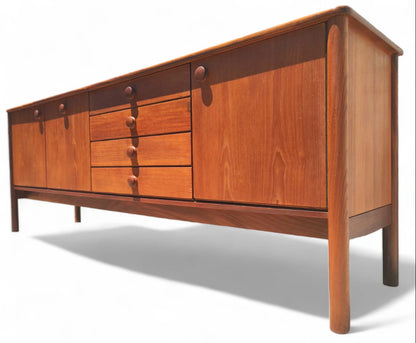 Mid Century Modern Danish Inspired Teak Credenza