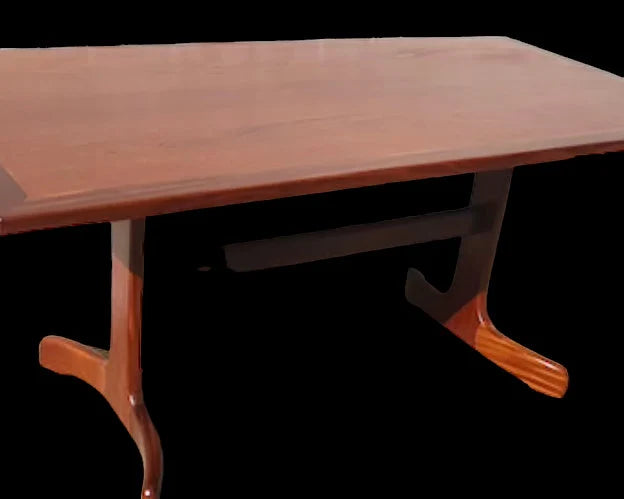 Mid Century English Modern Teak Dining Table