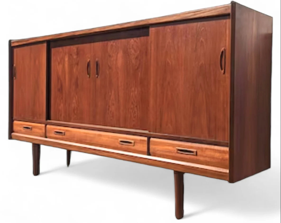 Mid Century Danish Modern Teak Cocktail Cabinet
