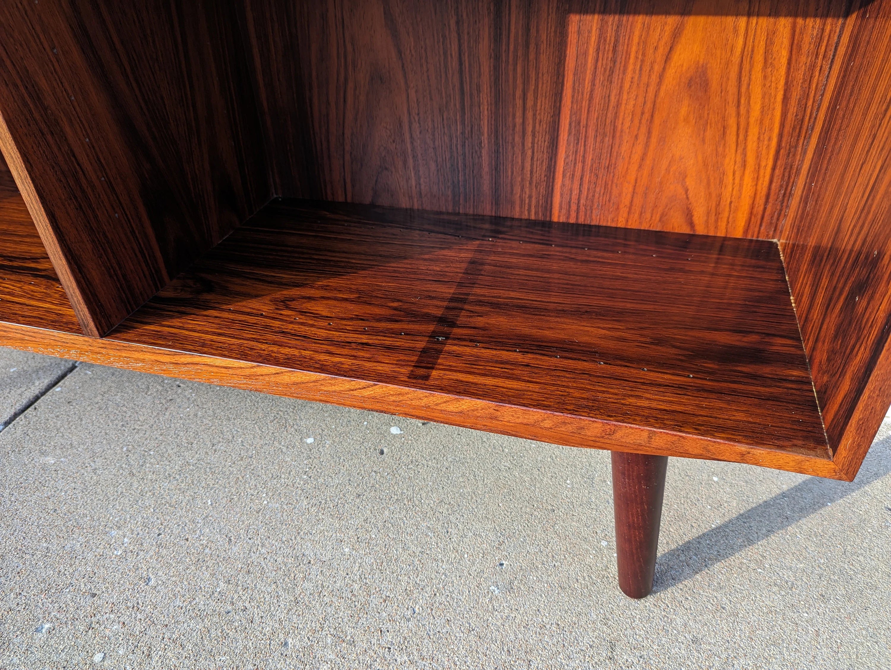 Mid Century Danish Modern Rosewood Bookcase