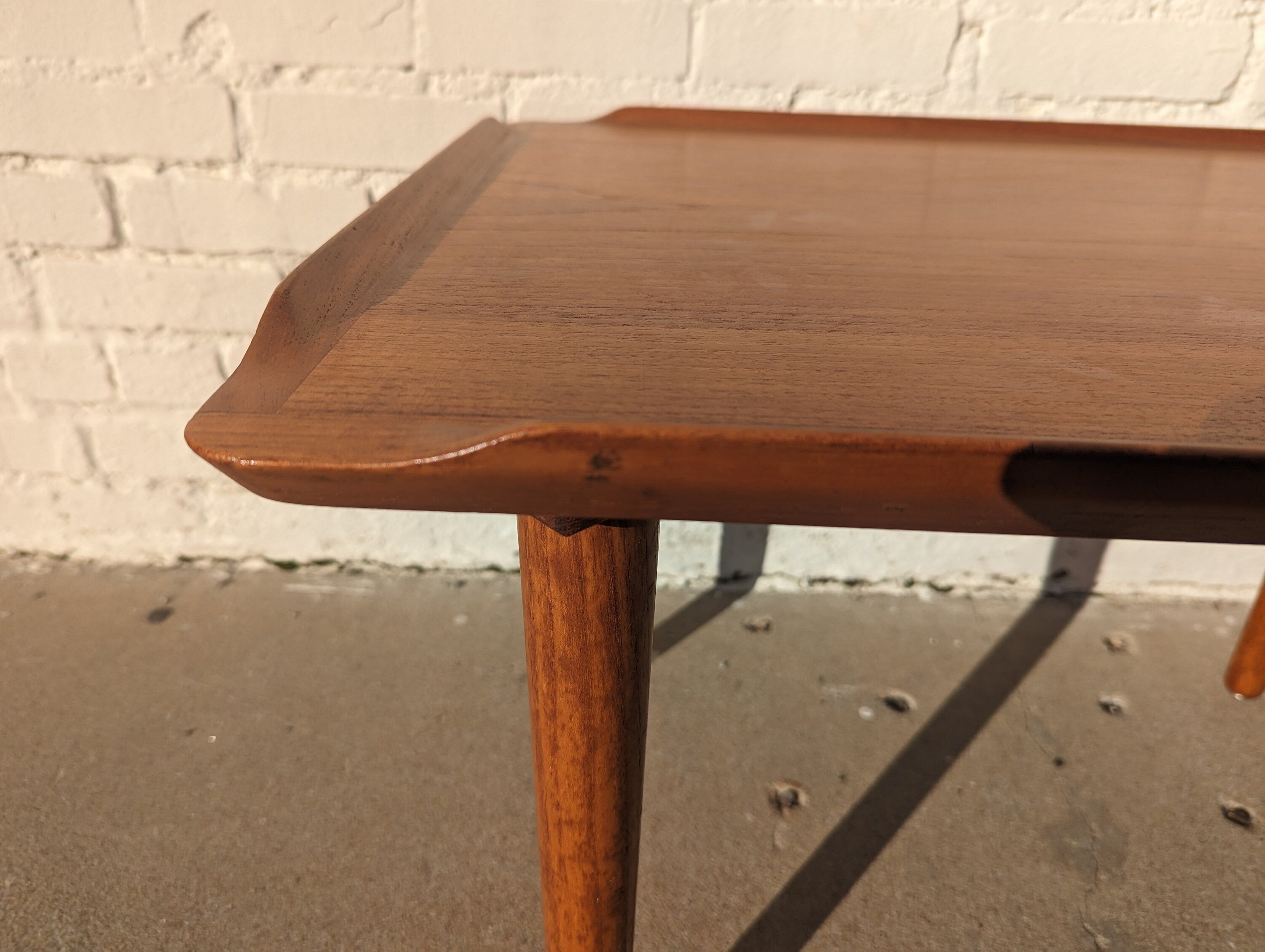 Mid Century Danish Modern Side Table by Poul Jensen