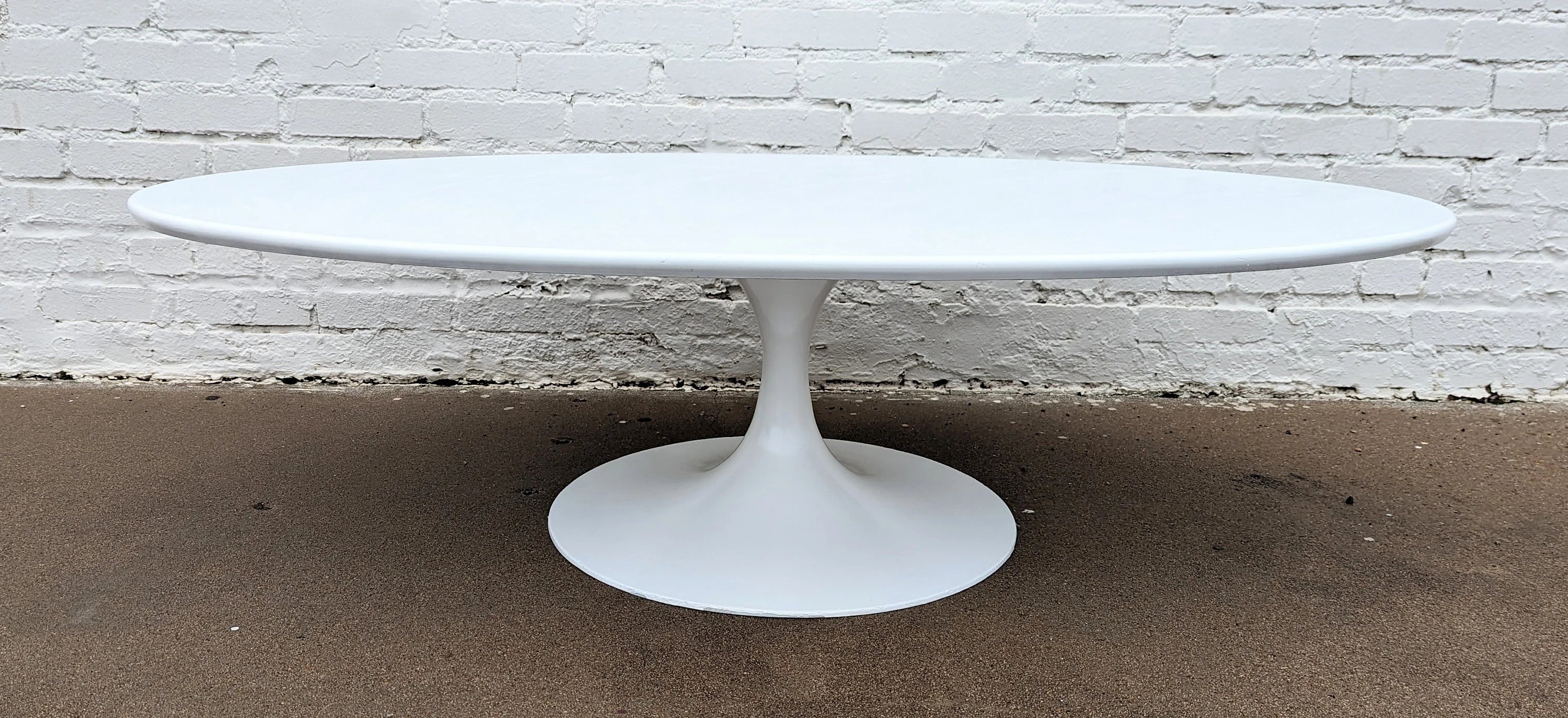 Mid Century Modern Burke Oval Coffee Table