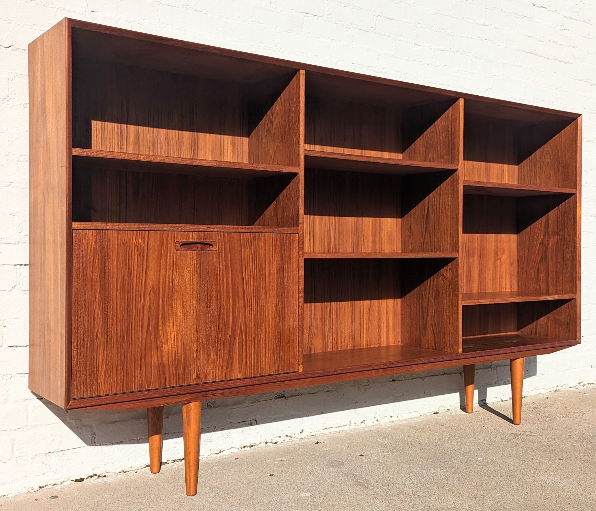 Mid Century Danish Modern Teak Bookcase