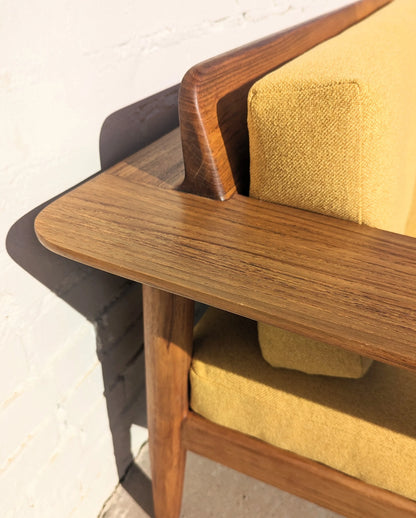 Mid Century Danish Modern Solid Teak Sofa