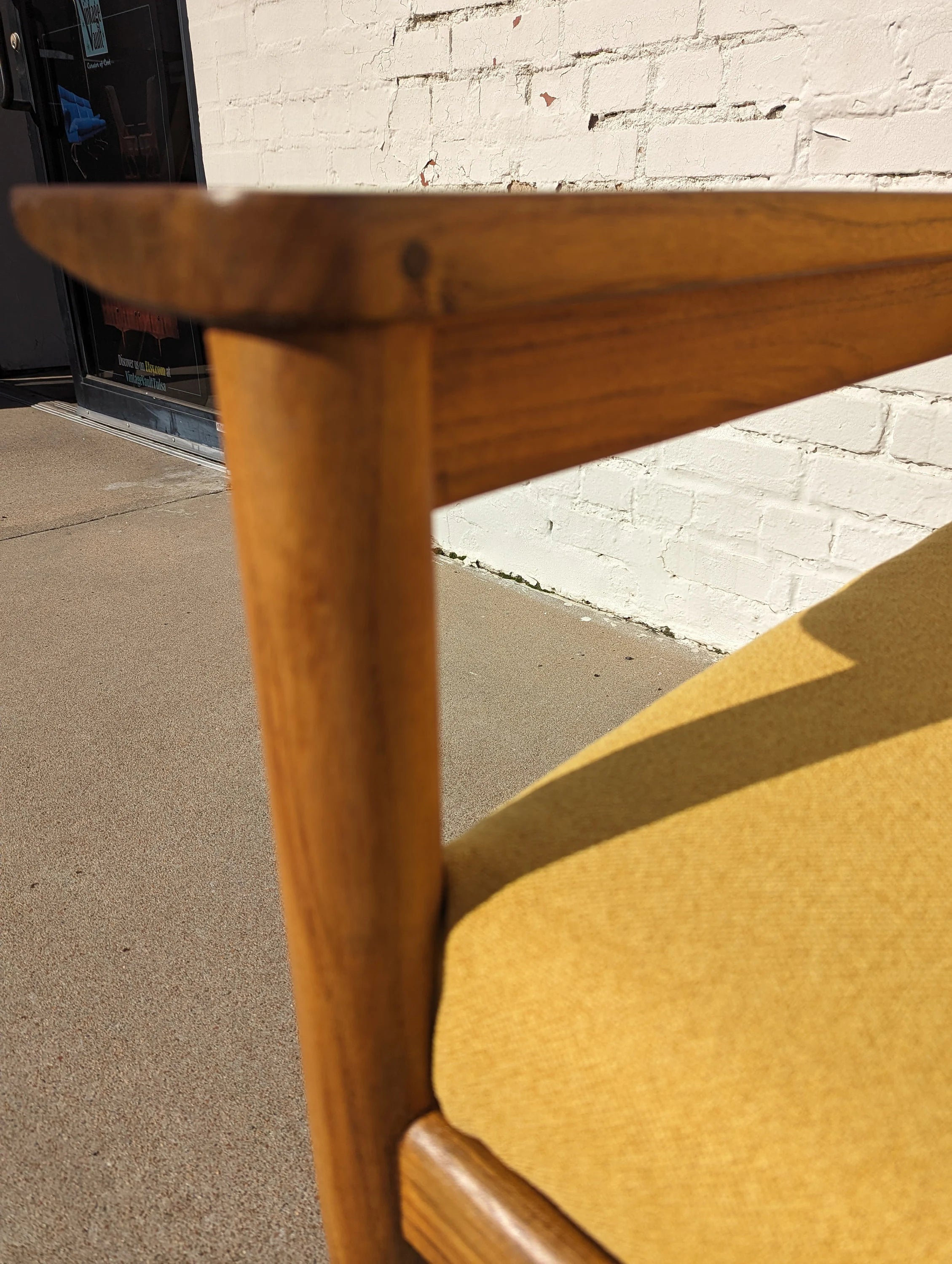 Mid Century Danish Modern Solid Teak Sofa