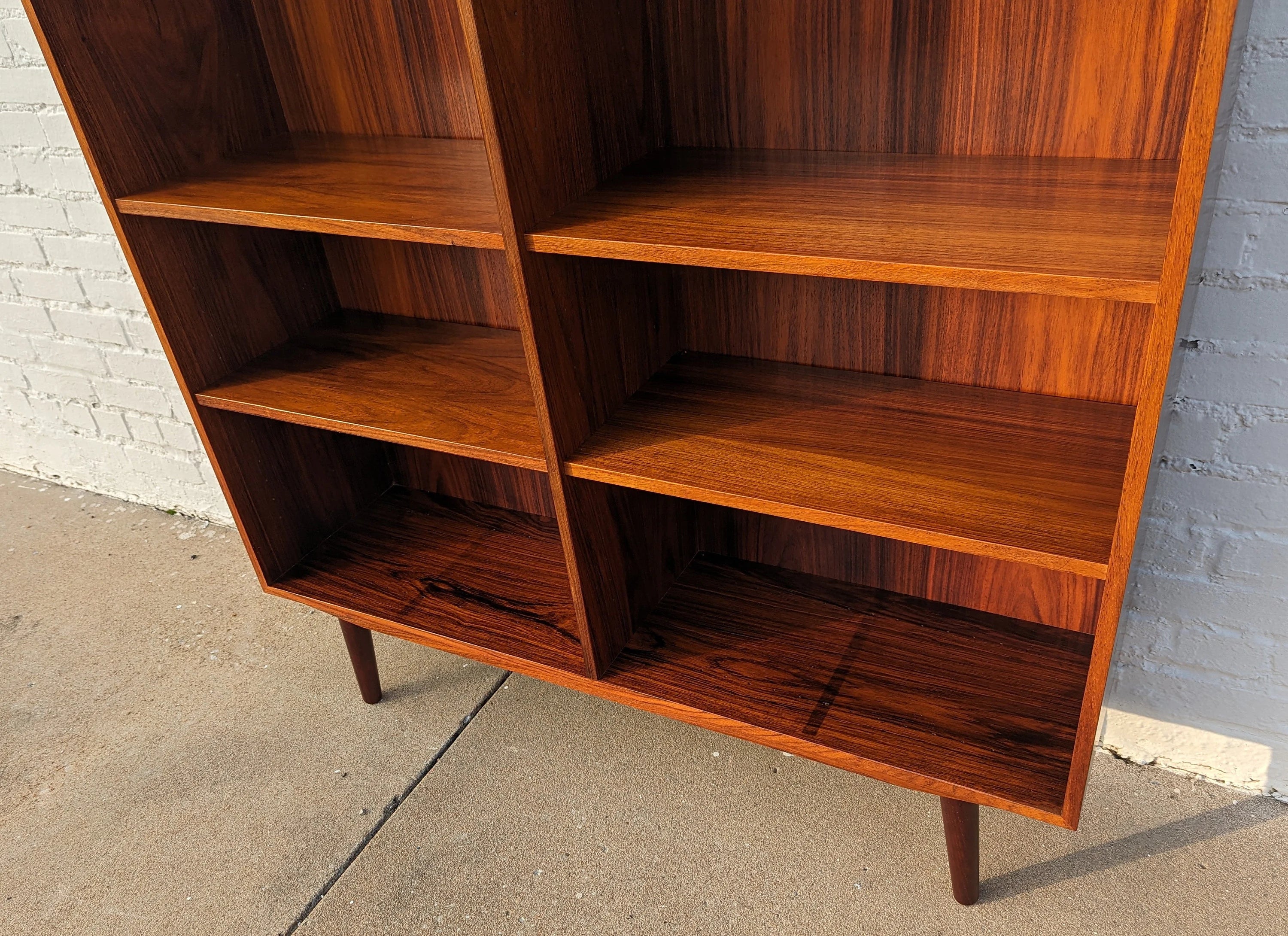 Mid Century Danish Modern Rosewood Bookcase