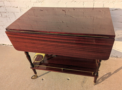 Mid Century French Modern Lacquered Barcart