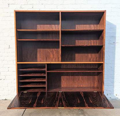 Mid Century Danish Modern Poul Hundevad Rosewood Bookcase