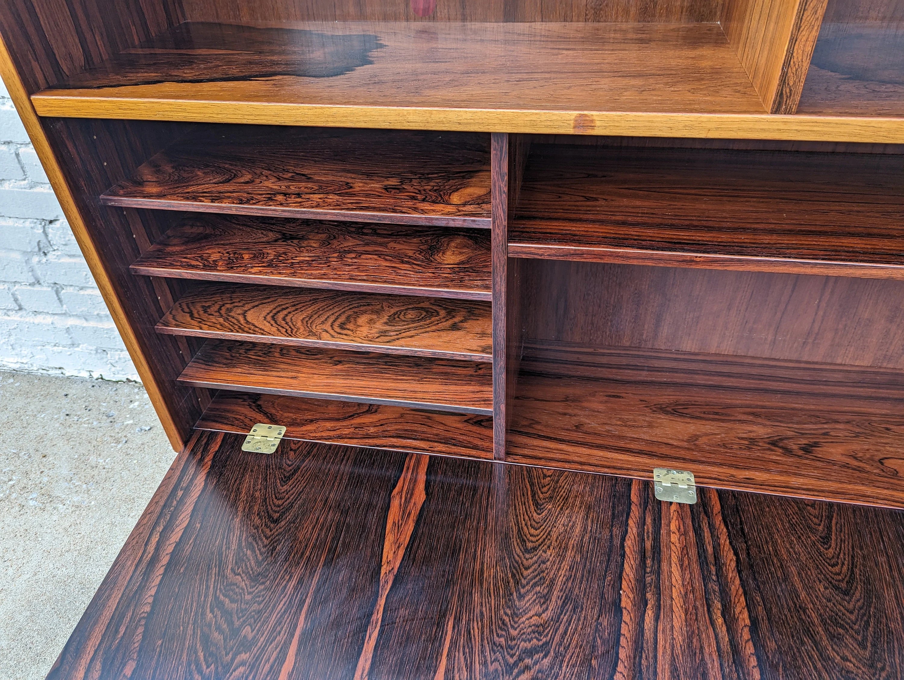 Mid Century Danish Modern Poul Hundevad Rosewood Bookcase