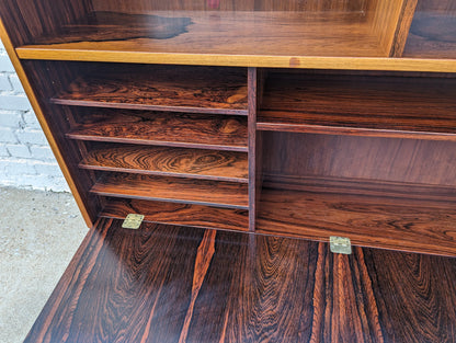 Mid Century Danish Modern Poul Hundevad Rosewood Bookcase