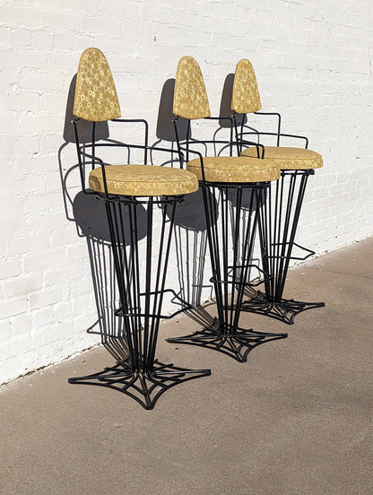 Mid Century Modern Joal Flex Iron Barstools