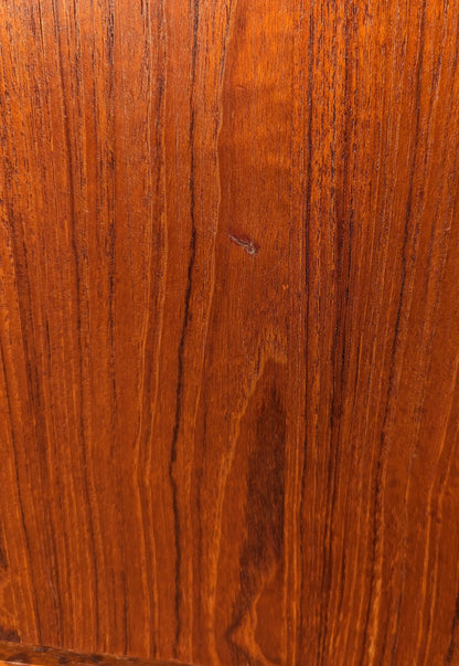 Mid Century Danish Modern Teak Tambour Door Credenza