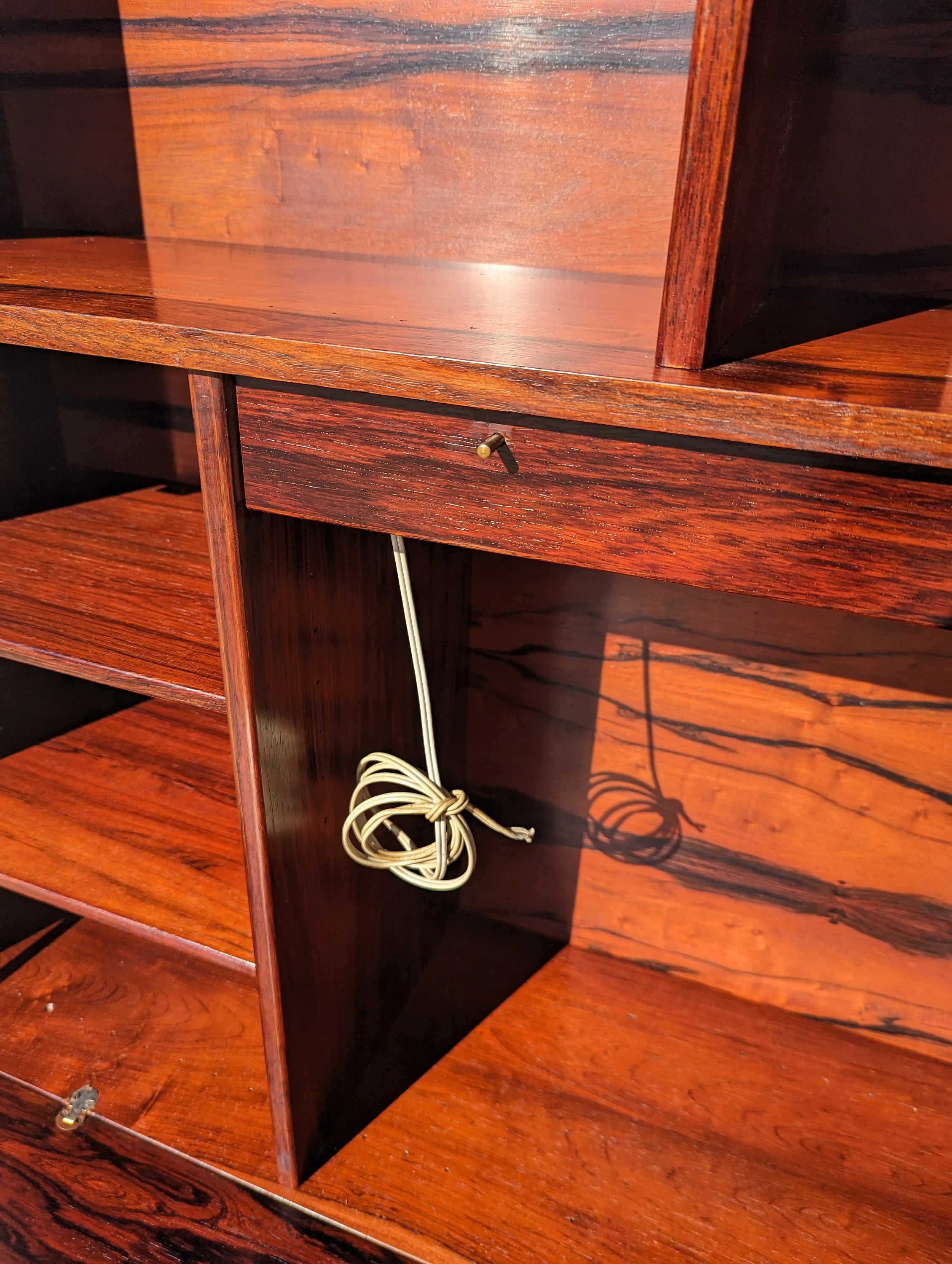 Mid Century Danish Modern Kofod Larsen Rosewood Bookcase