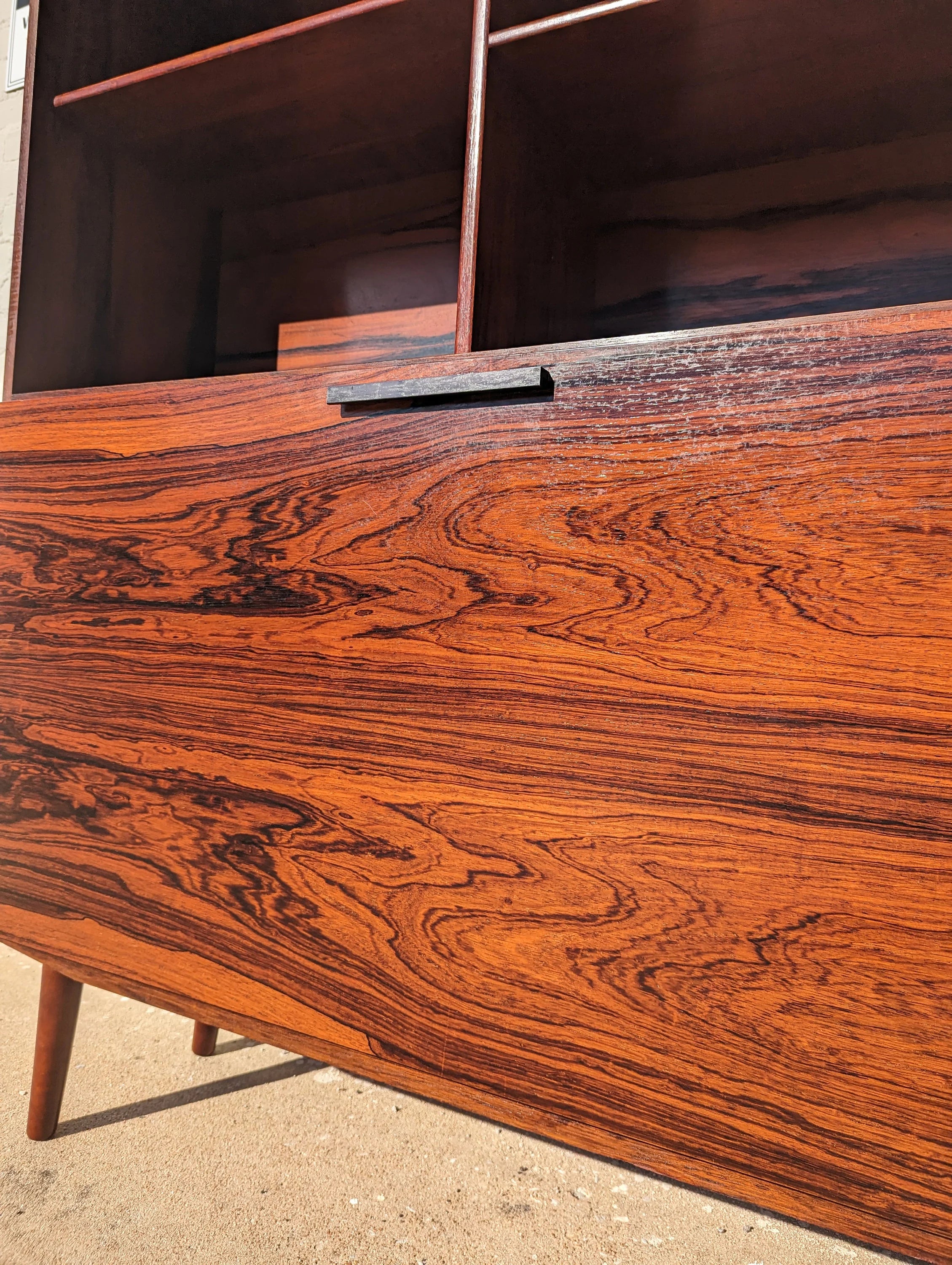 Mid Century Danish Modern Kofod Larsen Rosewood Bookcase