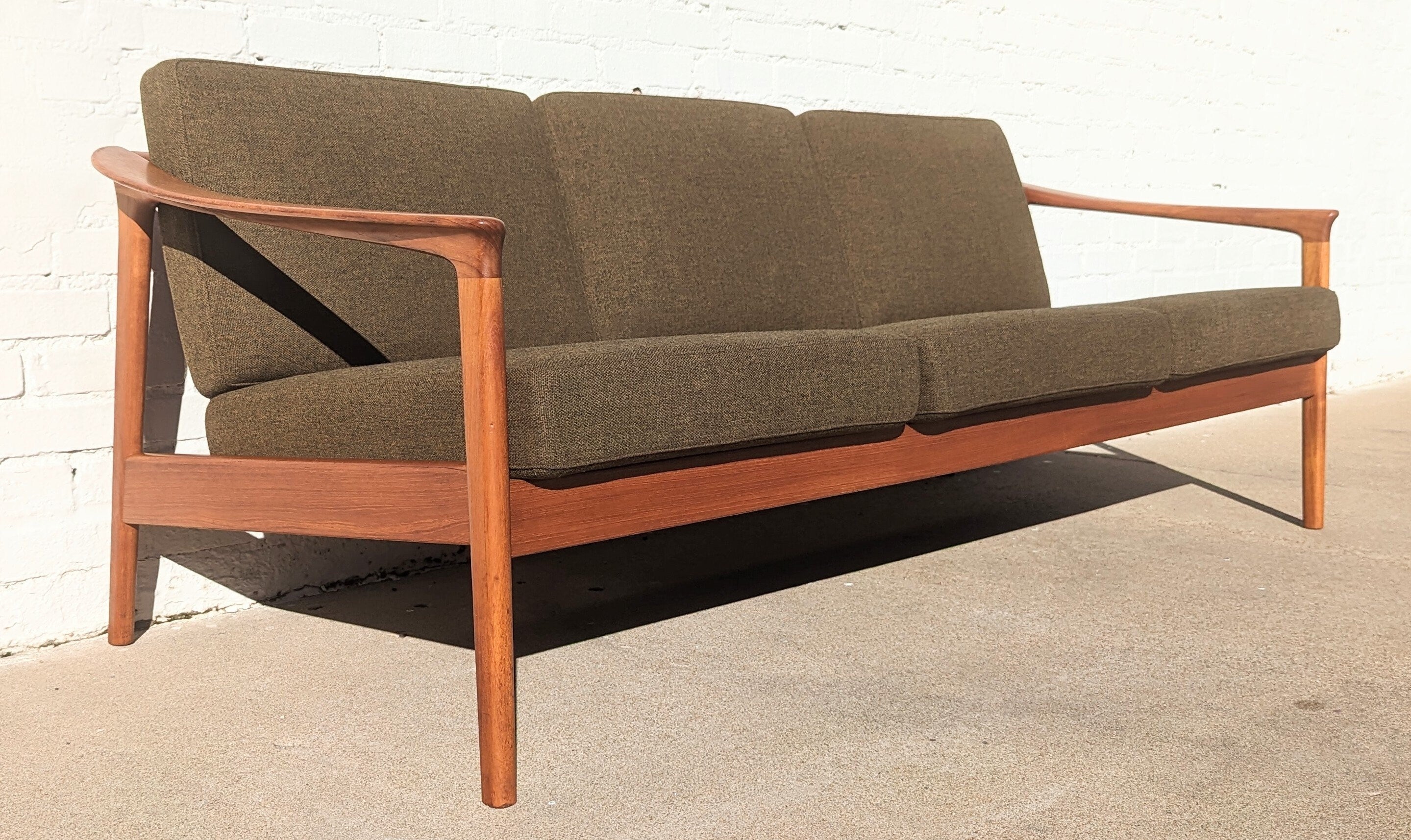 Mid Century Danish Modern Folke Ohlsson Sofa for Bodafors