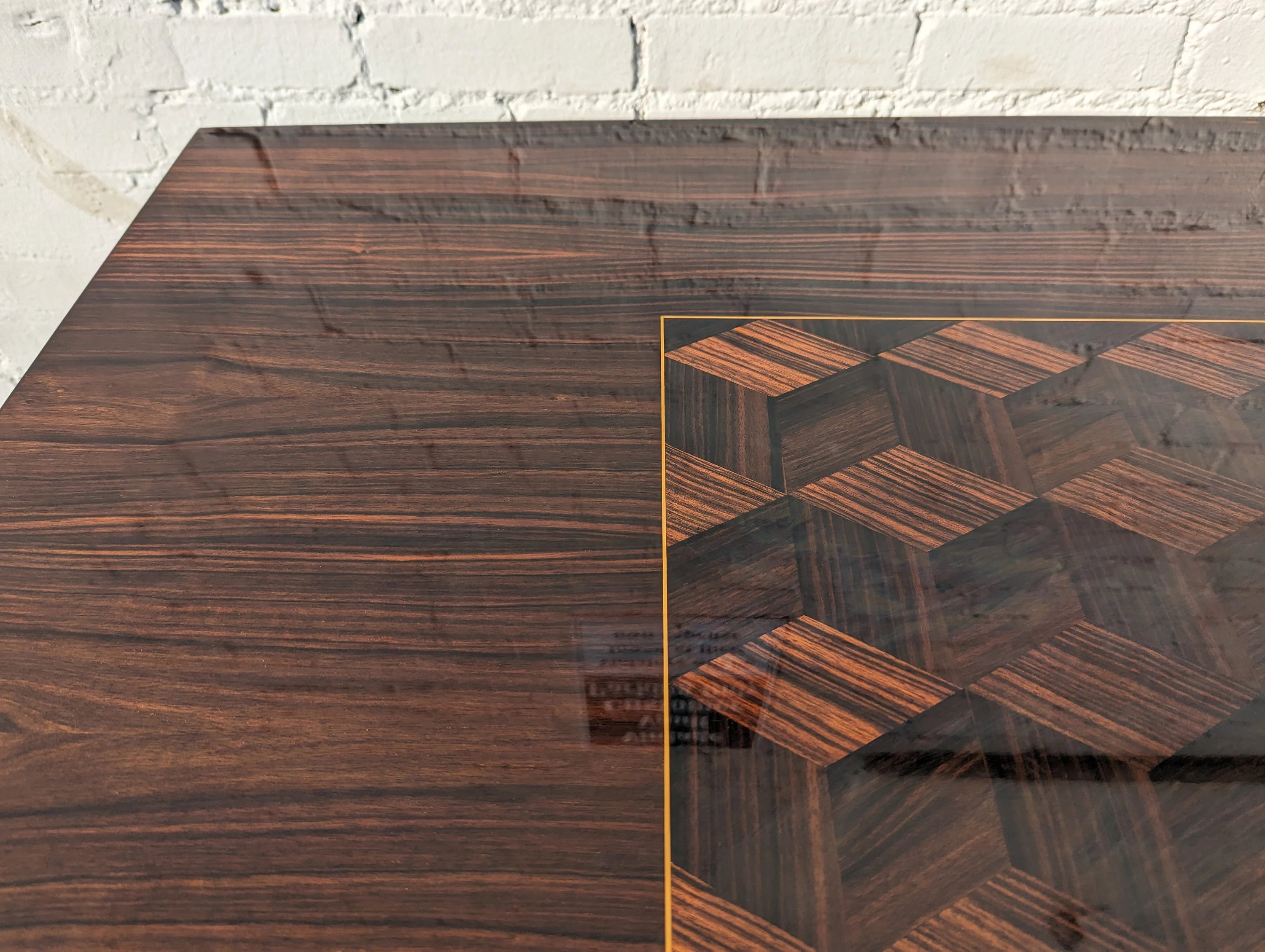 Mid Century French Modern Lacquered Dining Table
