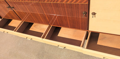 Mid Century French Modern Lacquered Credenza