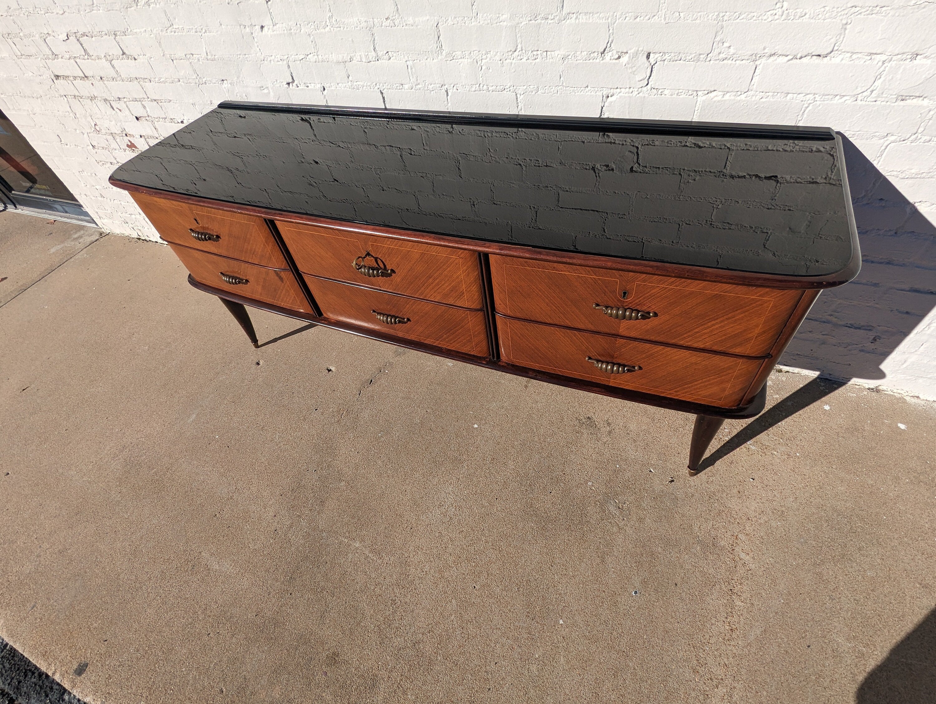 Mid Century Italian Modern Dresser Style of Paolo Buffa