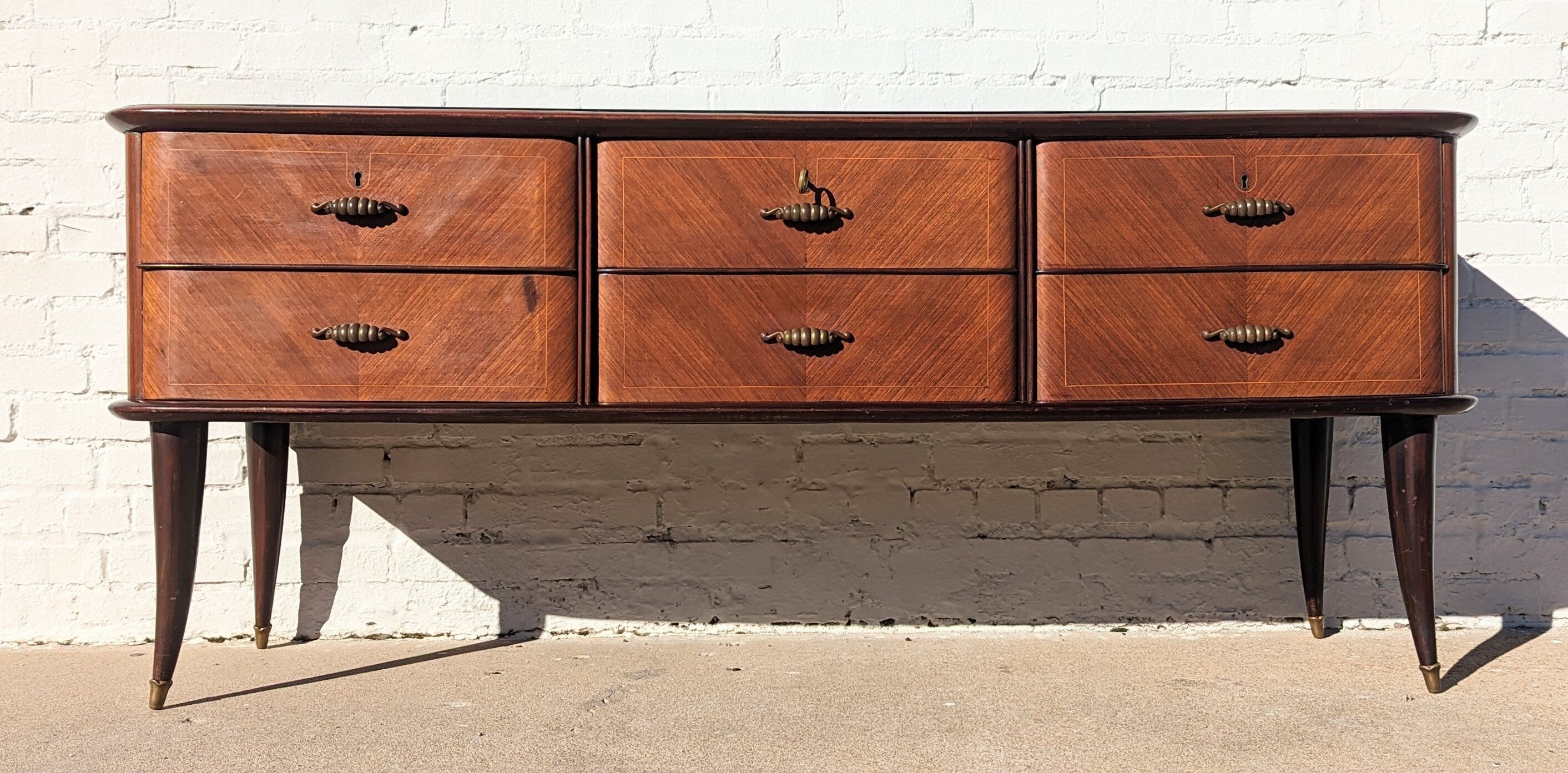 Mid Century Italian Modern Dresser Style of Paolo Buffa