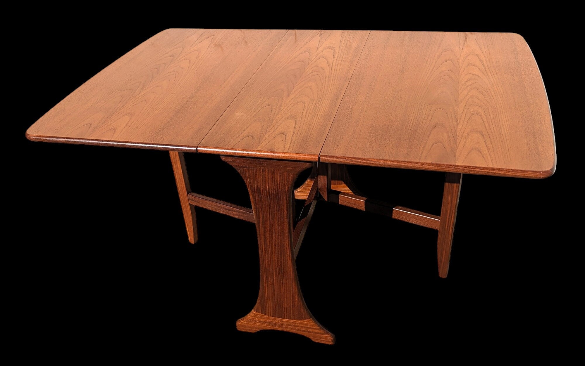 Mid Century English Modern G Plan Drop Leaf Dining Table