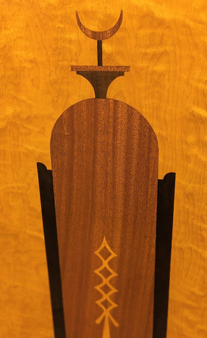 Art Deco Scandinavian Burlwood Cabinet