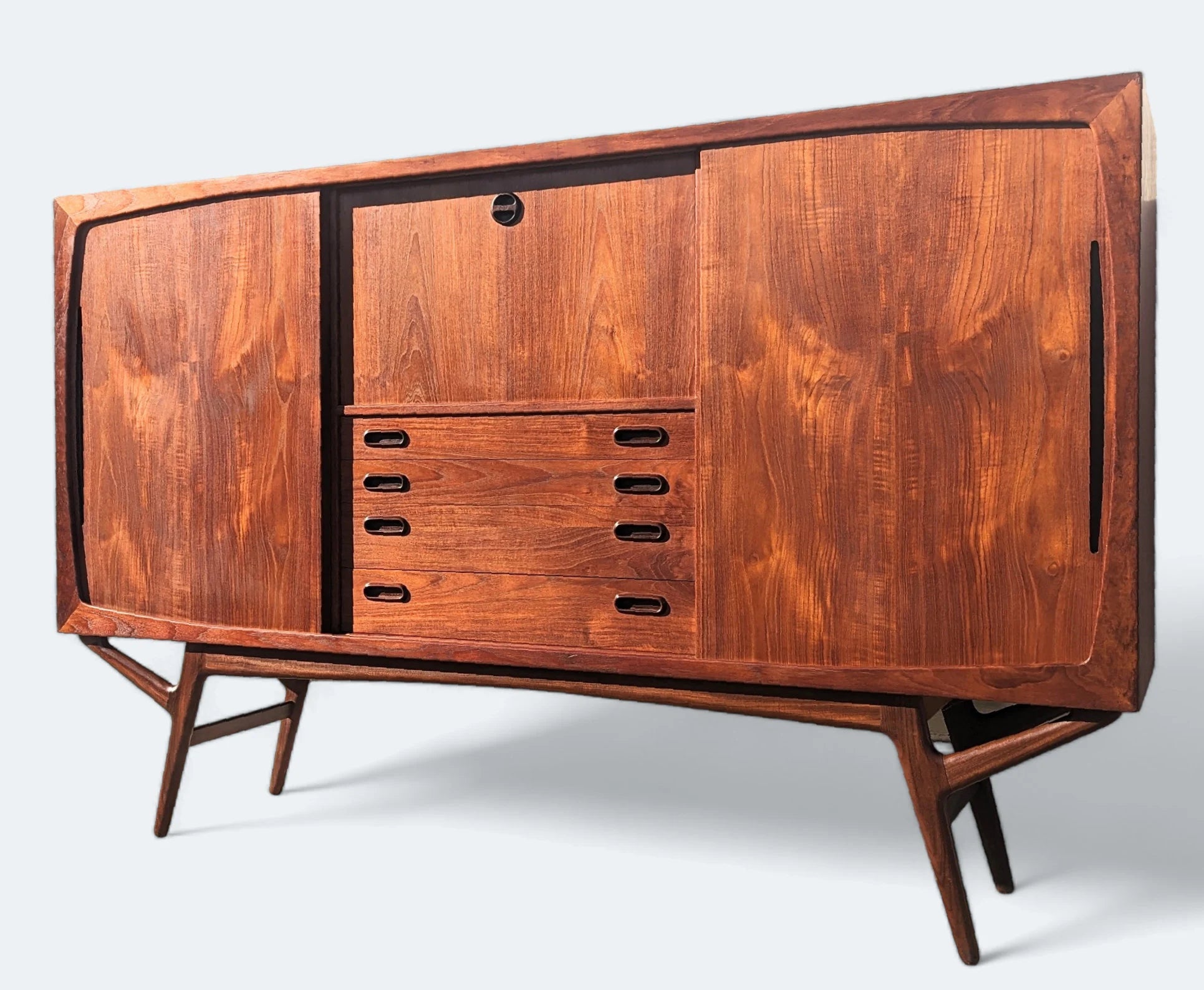 Mid Century Danish Modern Kurt Ostervig Cocktail Cabinet