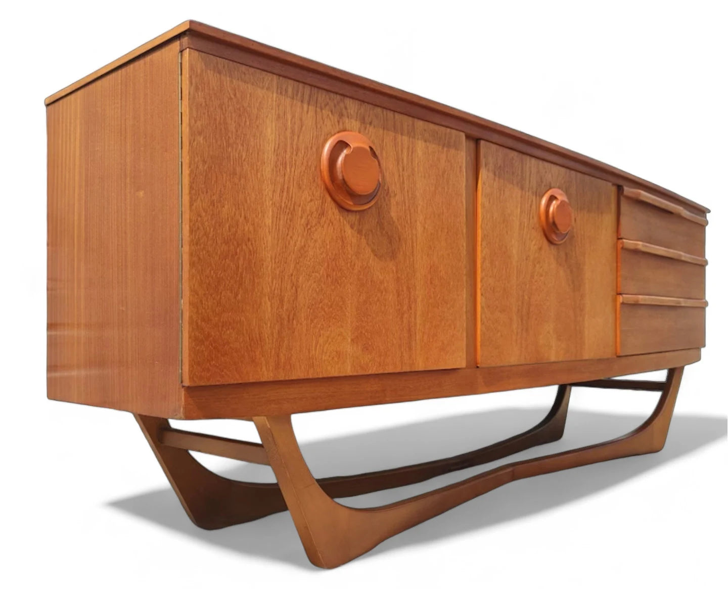 Mid Century English Modern Teak Sideboard
