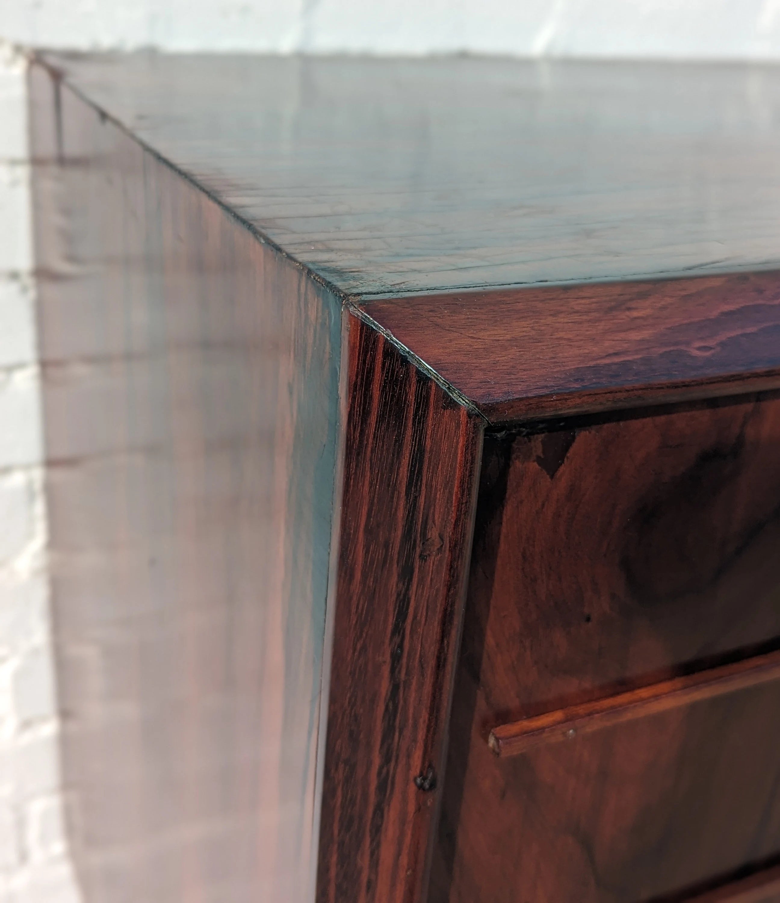 Mid Century Italian Modern Rosewood Cabinet