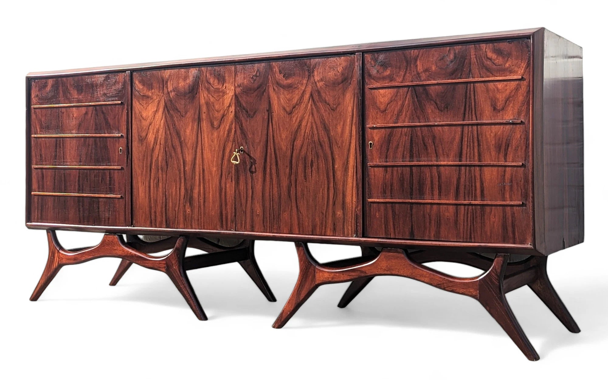 Mid Century Italian Modern Rosewood Cabinet