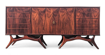 Mid Century Italian Modern Rosewood Cabinet