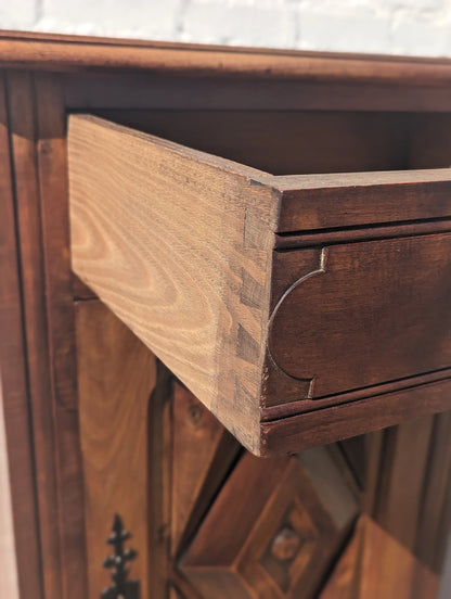 French Carved Oak Preserves Cabinet