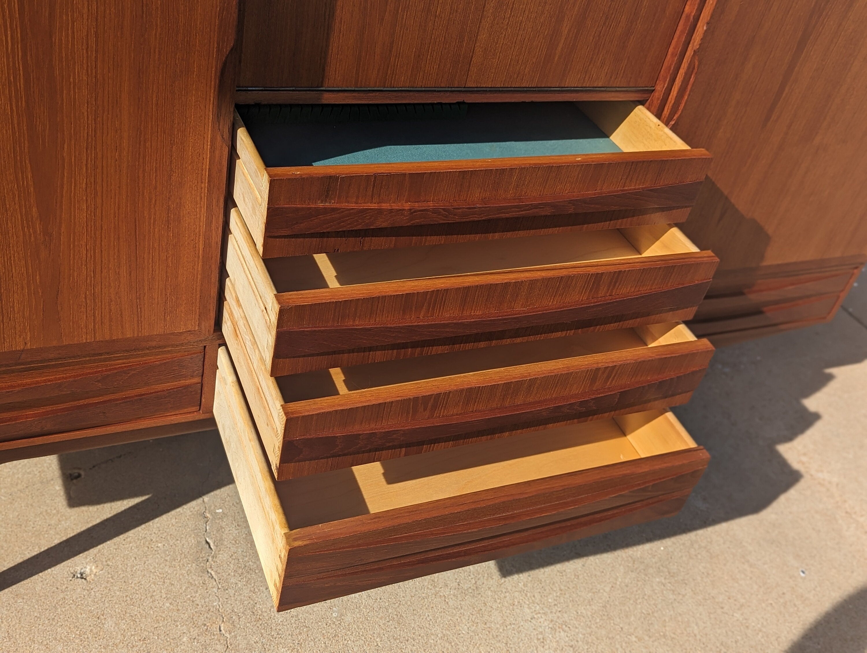 Mid Century Danish Modern Teak Cocktail Cabinet