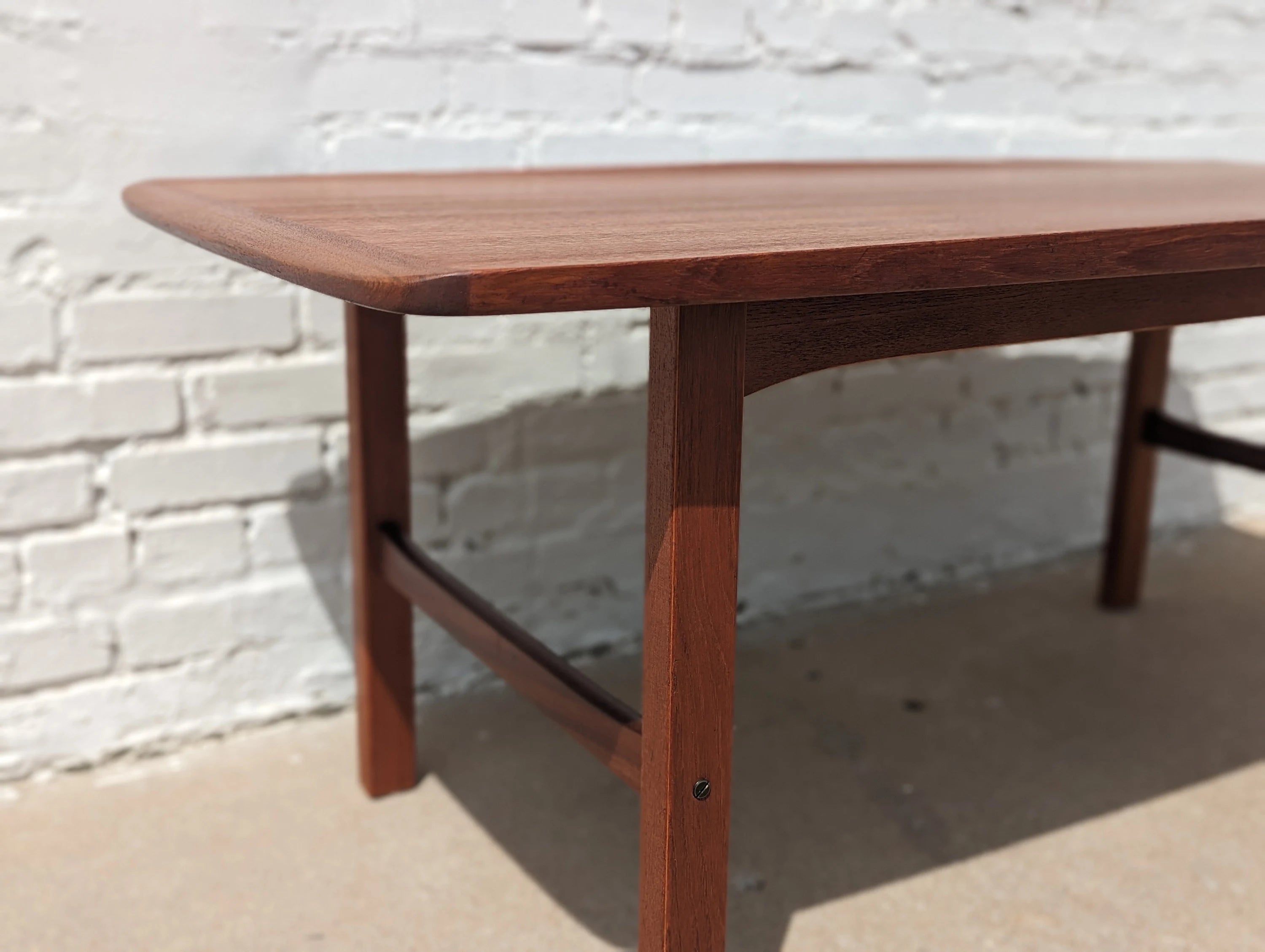 Mid-Century Danish Modern Teak Coffee Table by Alberts Tibro