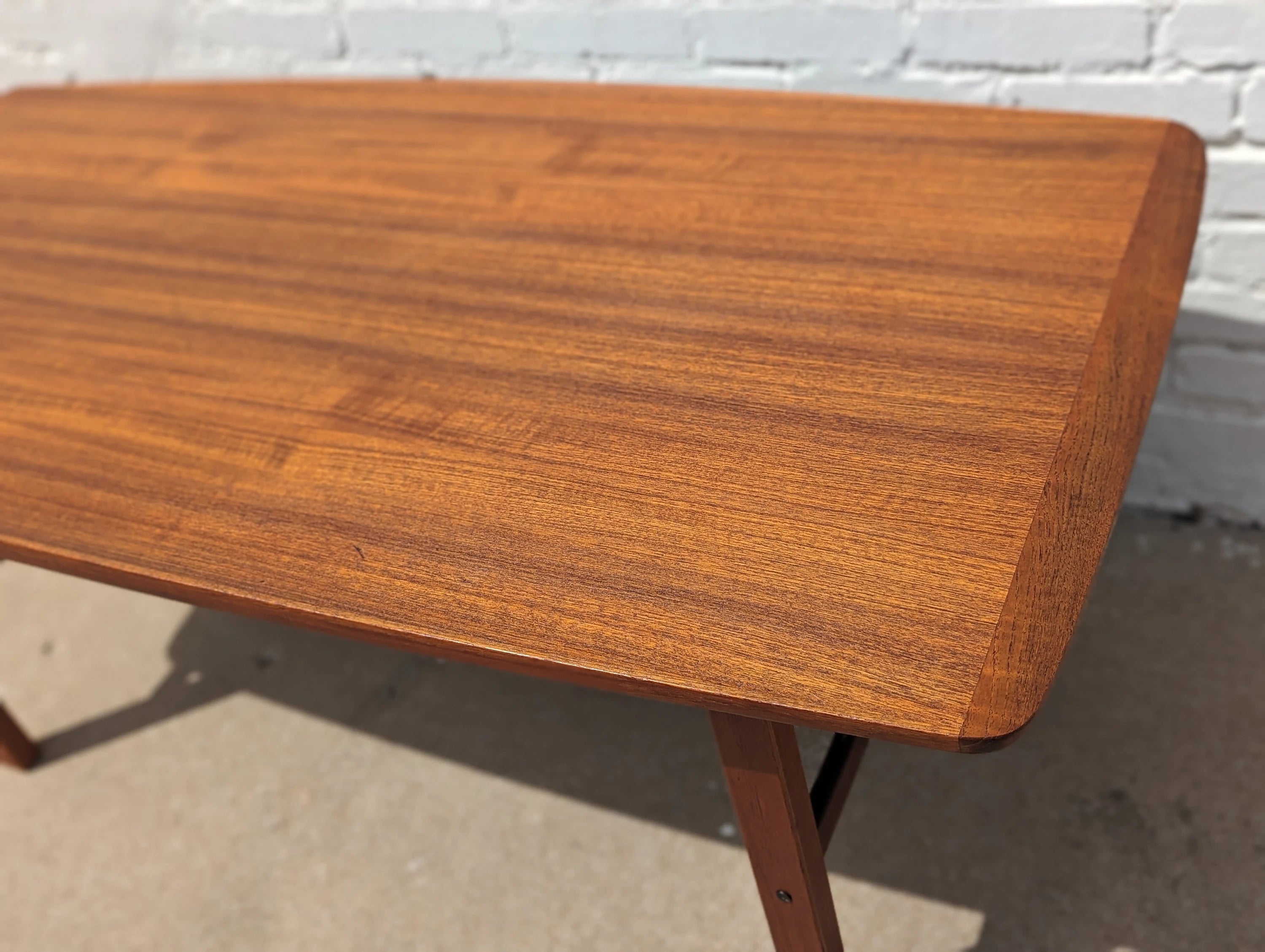 Mid-Century Danish Modern Teak Coffee Table by Alberts Tibro