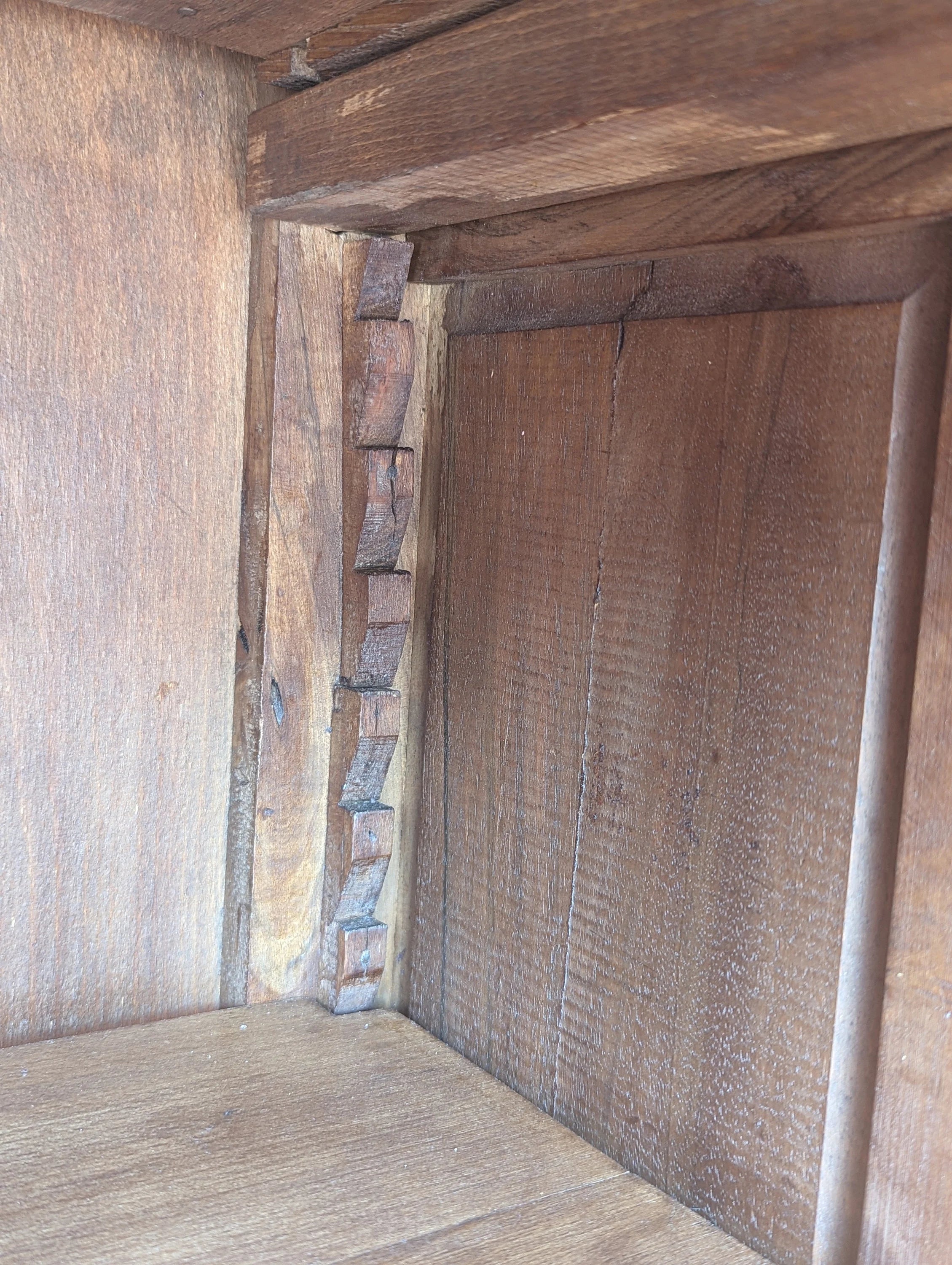 French Carved Oak Preserves Cabinet