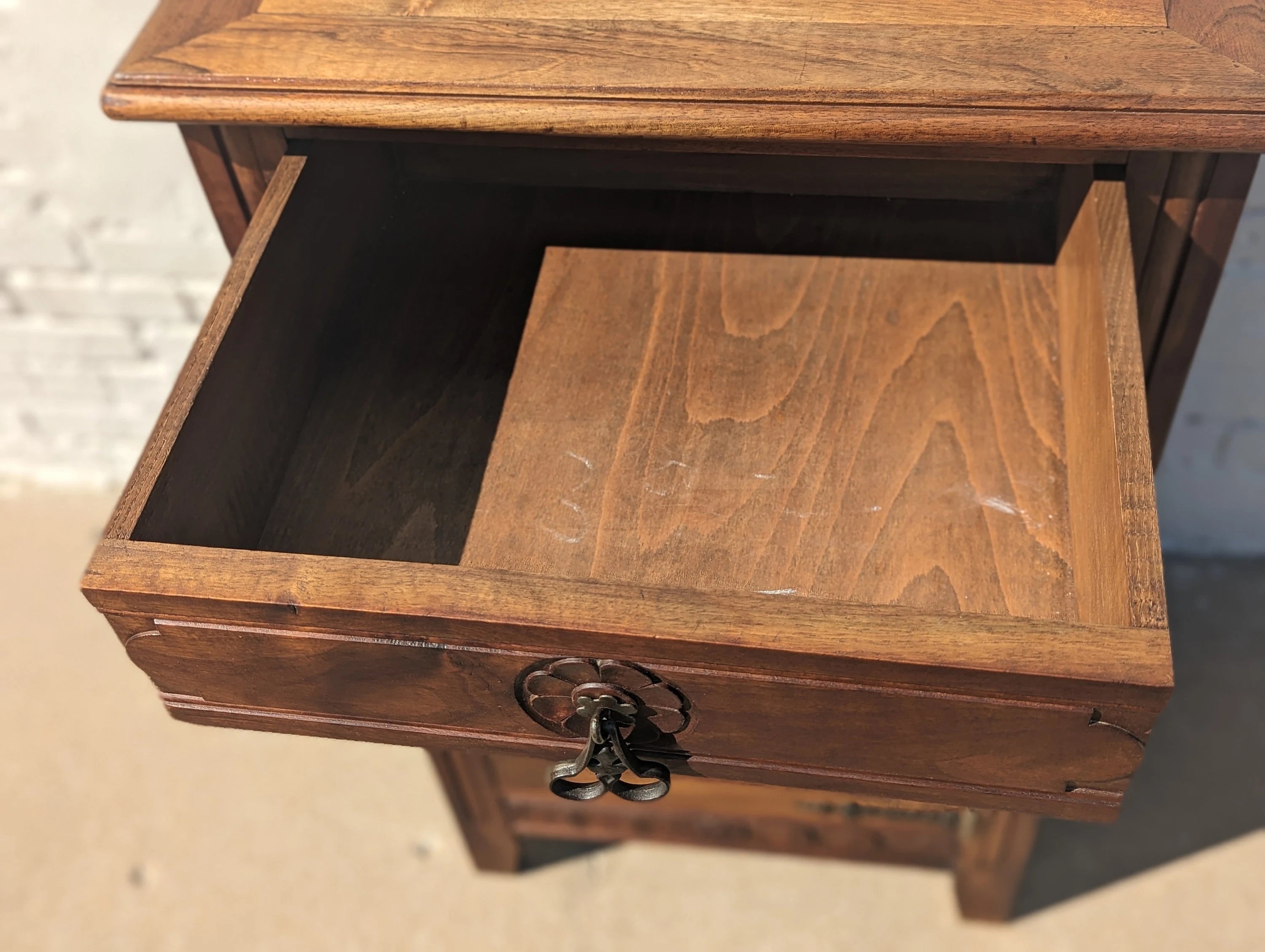 French Carved Oak Preserves Cabinet