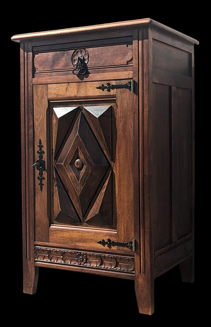 French Carved Oak Preserves Cabinet