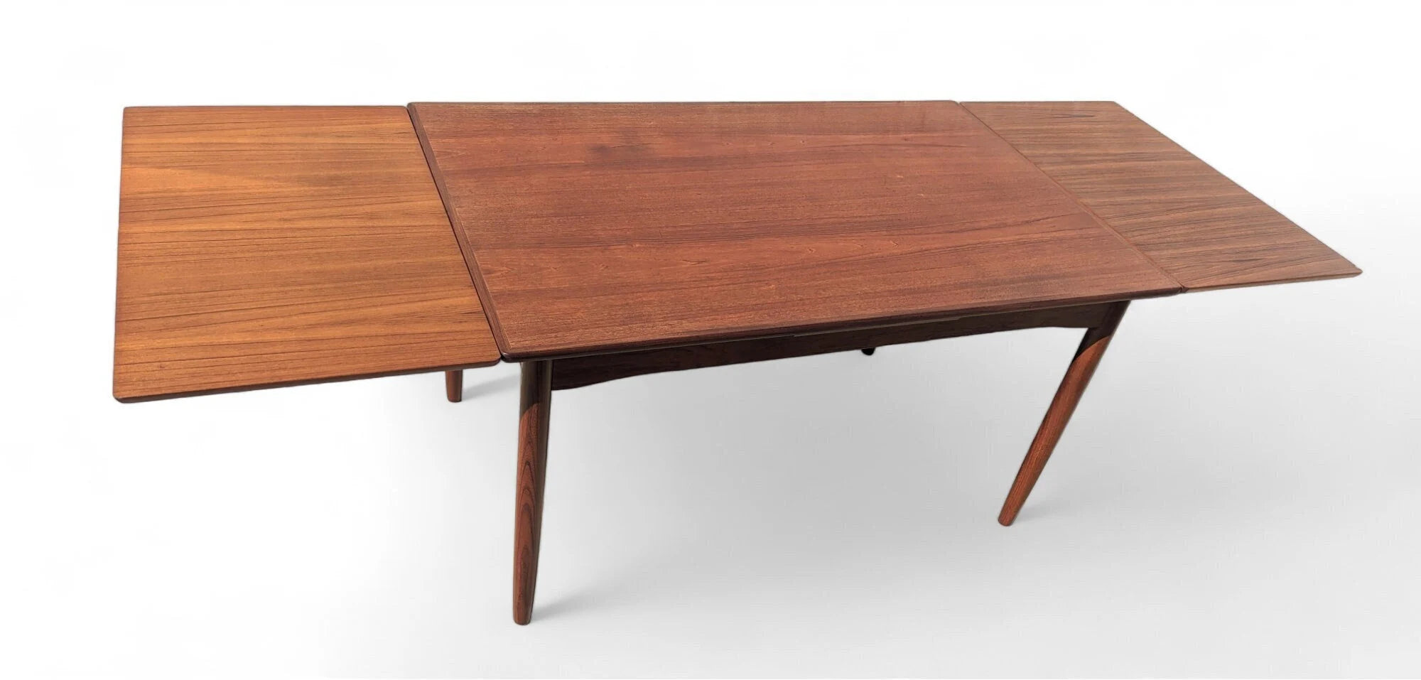 Mid Century Danish Modern Teak Extension Dining Table
