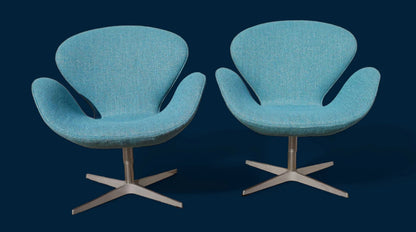 Mid Century Modern Danish Modern Arne Jacobsen Swan Chairs