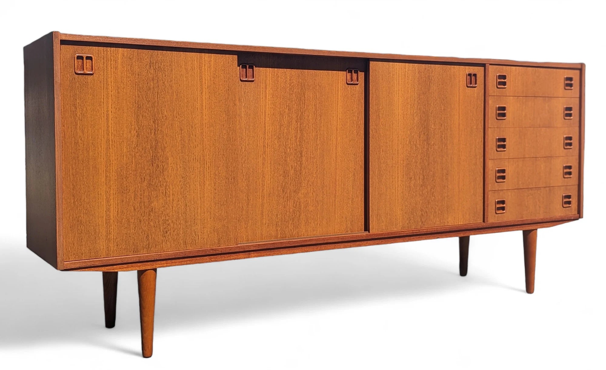 Mid Century Danish Modern Teak Credenza