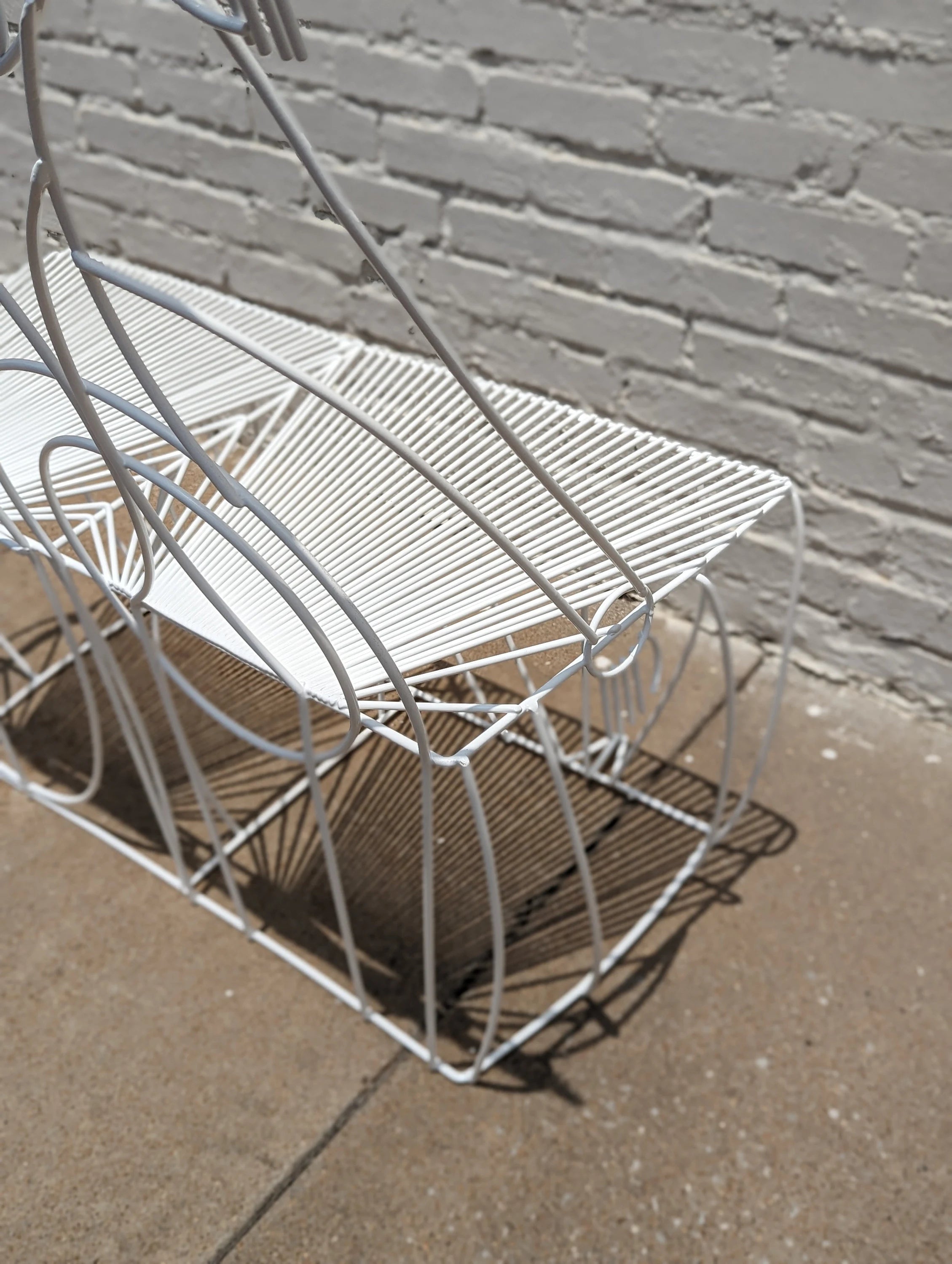 Mid Century Modern John Risley Steel Sculpture Bench