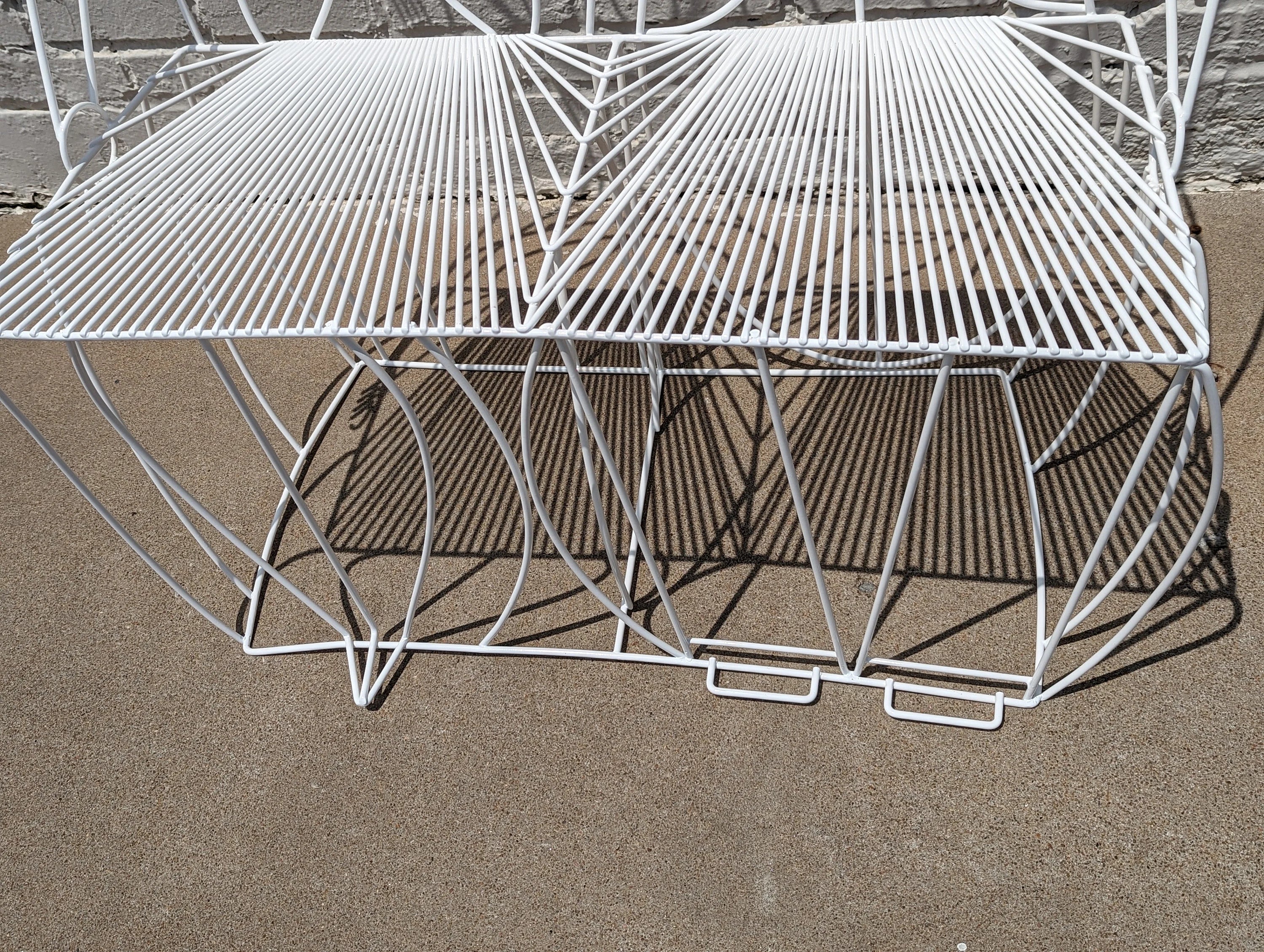 Mid Century Modern John Risley Steel Sculpture Bench