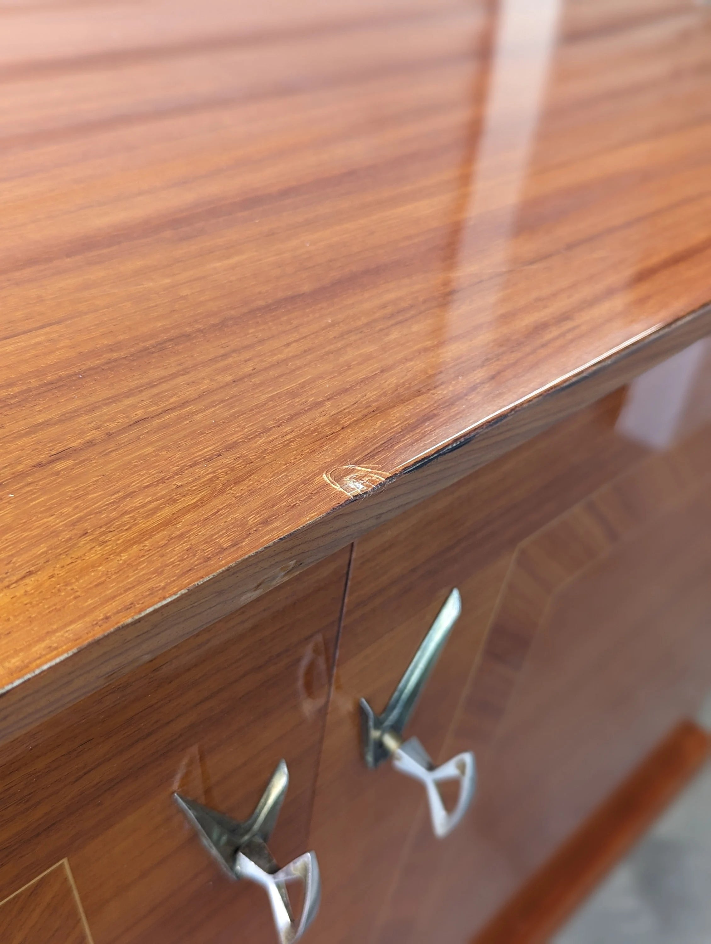 Mid Century French Modern Lacquered Sideboard