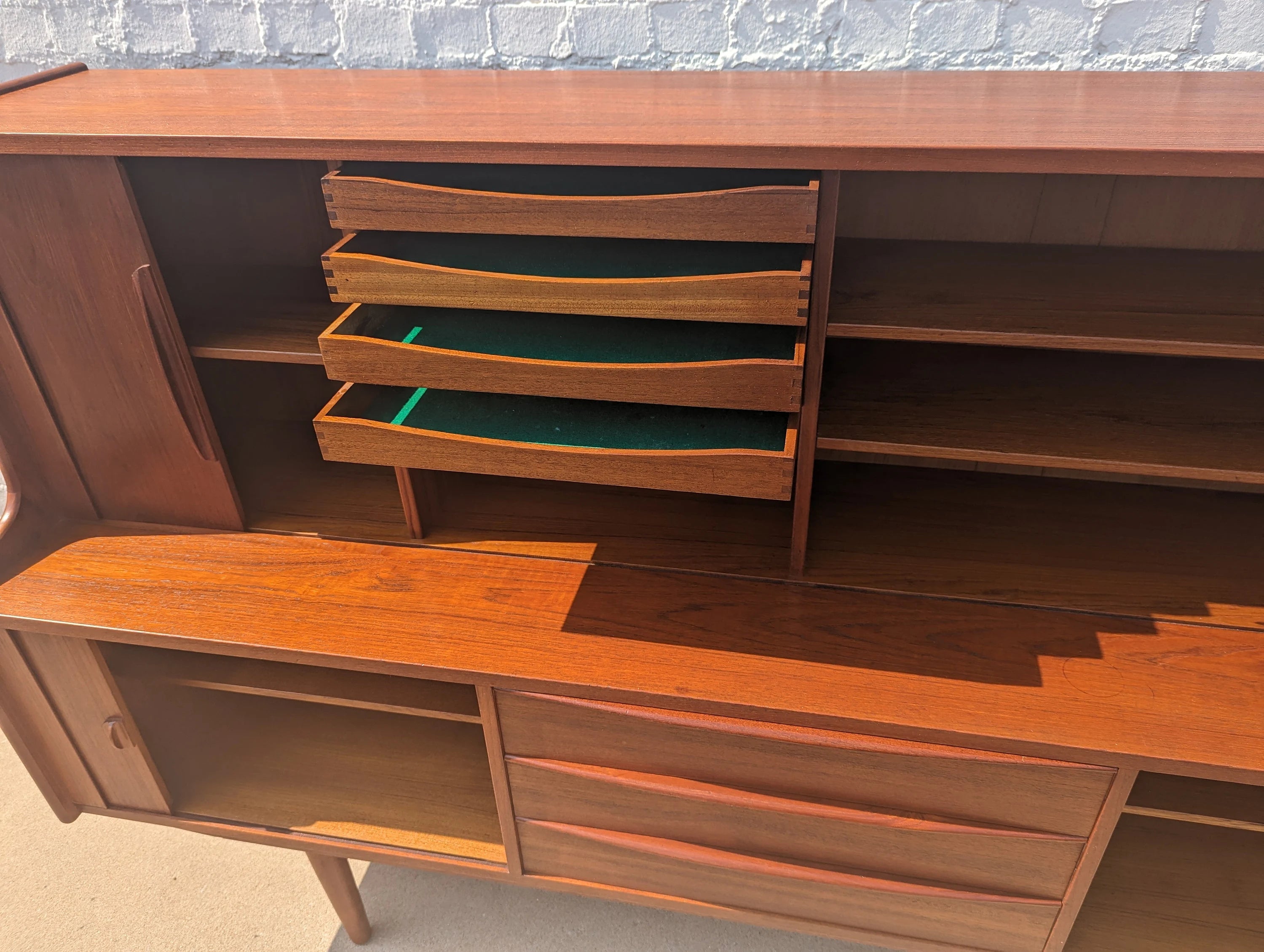Mid Century Danish Modern Teak Cabinet by Kofod Larsen