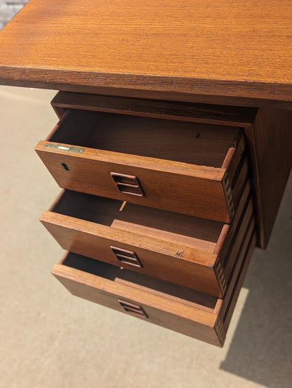 Mid Century Danish Modern Teak Desk