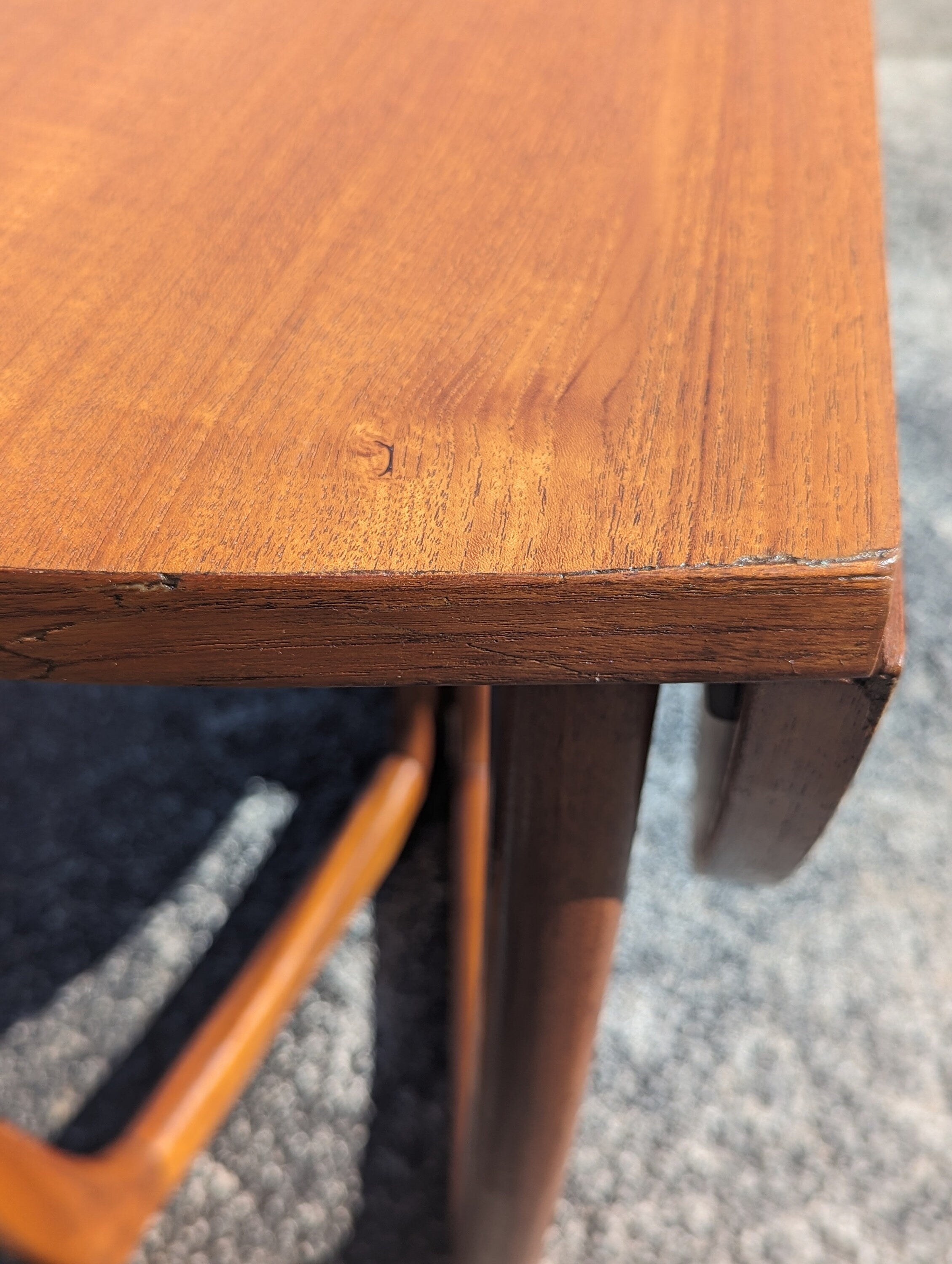 Mid Century Modern Beithcraft Gateleg Dining Table